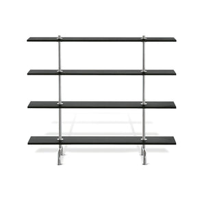 110/4 Bookcase - Chrome/Black