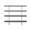 110/4 Bookcase - Chrome/Black