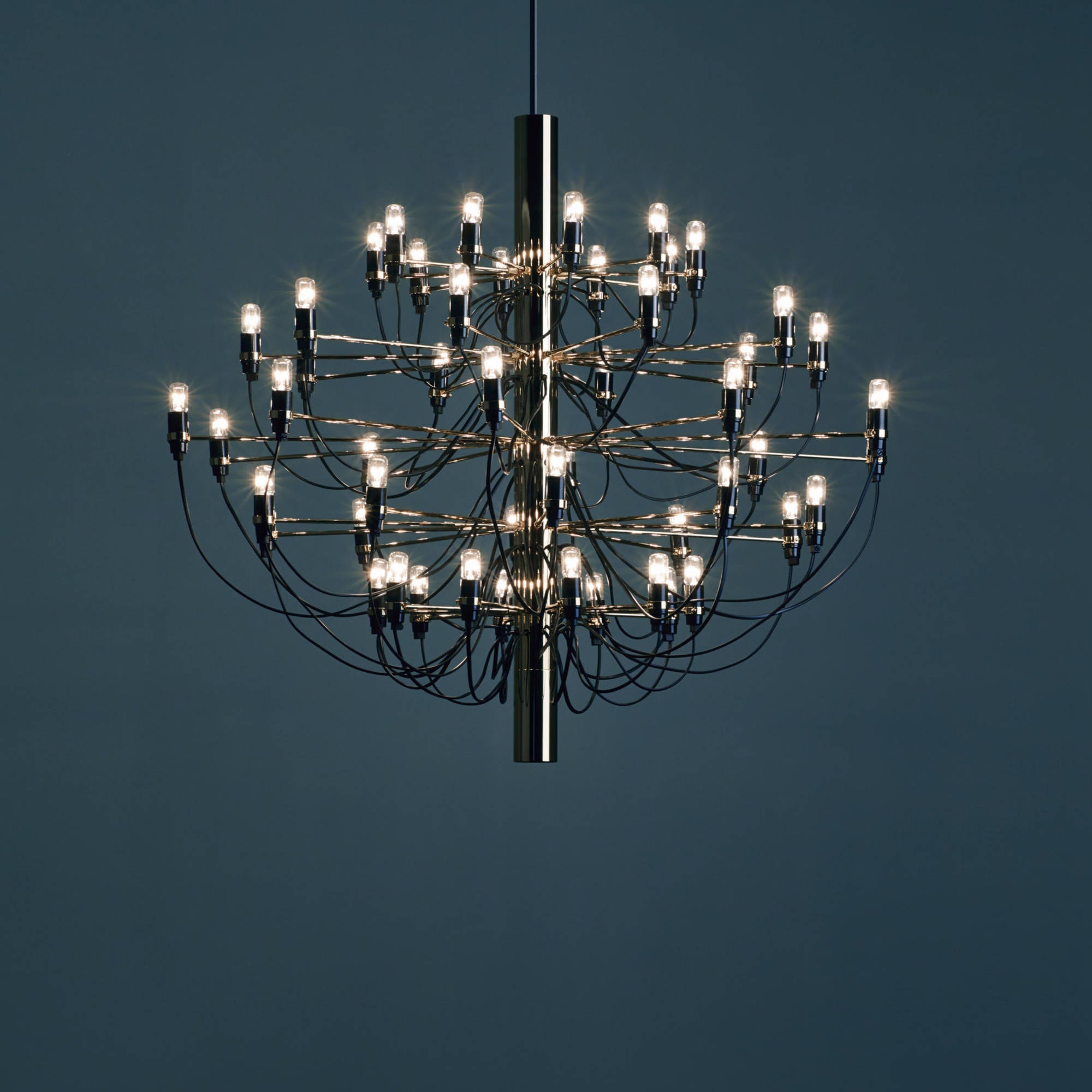 2097/50 Clear Bulbs Pendant Lamp - Chrome-2