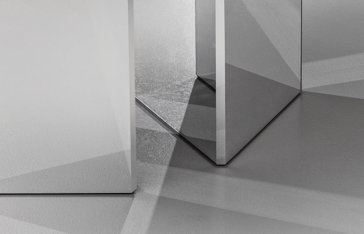 Albio TP 177 Dining Table - Mirrored/Calacatta-3
