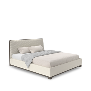Bali 180 Bed - Grey Stained Ash/Leather (E 01 Essential)