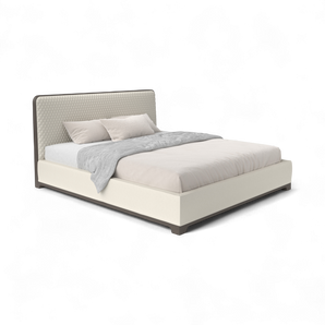 Bali 180 Bed - Grey Stained Ash/Leather (E 01 Essential)