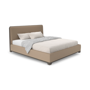 Bali 180 Bed - Grey Stained Ash/Leather (E 02 Essential)