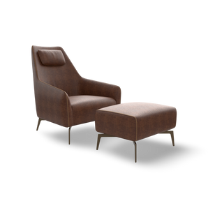 Carol PCR 1 Armchair W/ Footrest - Leather G (Wild 716)