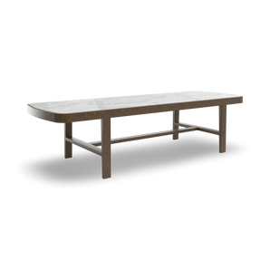 Convivio TCV300 Dining Table - Heat-Treated Stained Ash/Michelangelo Marble