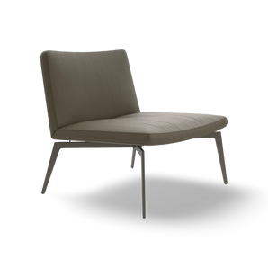 Flexa Lounge PFX1 Armchair - Peltrox/Leather (Luxe 416 Touch)