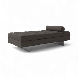 Haero D9 Daybed - Brushed Aluminum/Leather (E 1010)