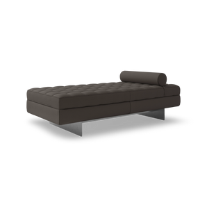 Haero D9 Daybed - Brushed Aluminum/Leather (E 1010)