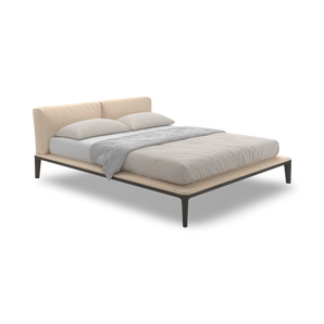 Join 180 Bed - Grey Stained Ash/Ecoleather (C 2335)