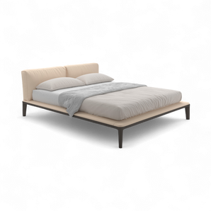 Join 180 Bed - Grey Stained Ash/Ecoleather (C 2335)