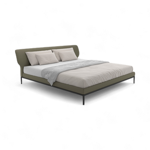 Maya 193 Bed - Black Pearl Metal/Ecoleather (C 2447)