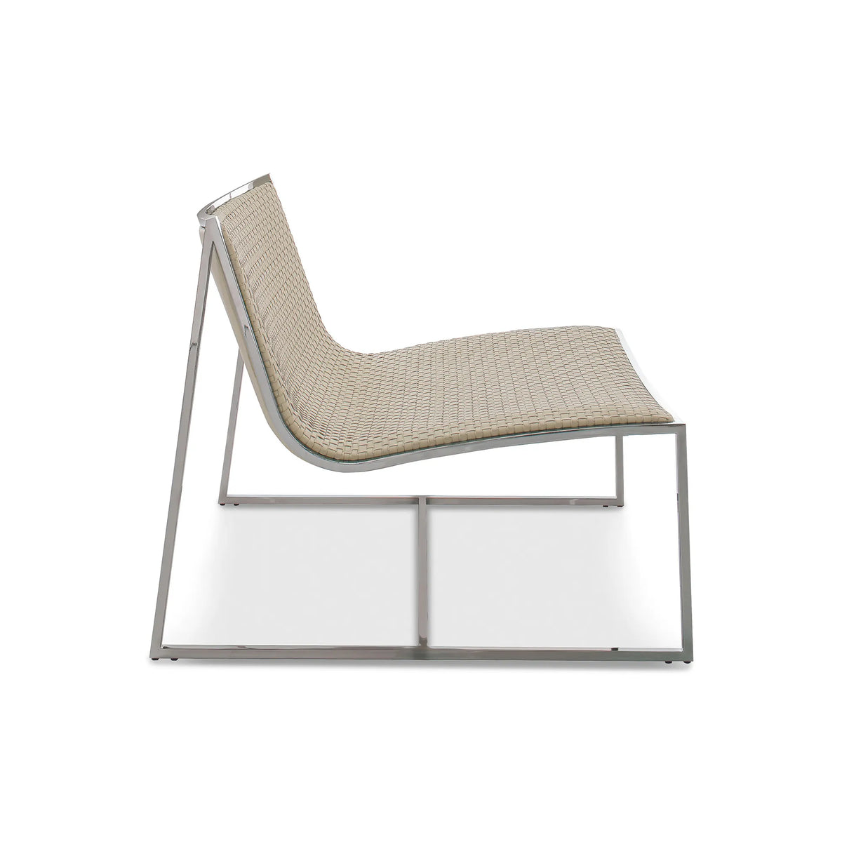 Samoa PS1 Armchair – 70x66 / Metal (Chromed) / Leather (E 06)-3