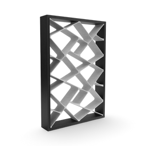 Shanghai LSH1 Bookcase - Black Oak/Concrete