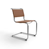 144 Dining Chair - Chrome/Natural Dark Tan