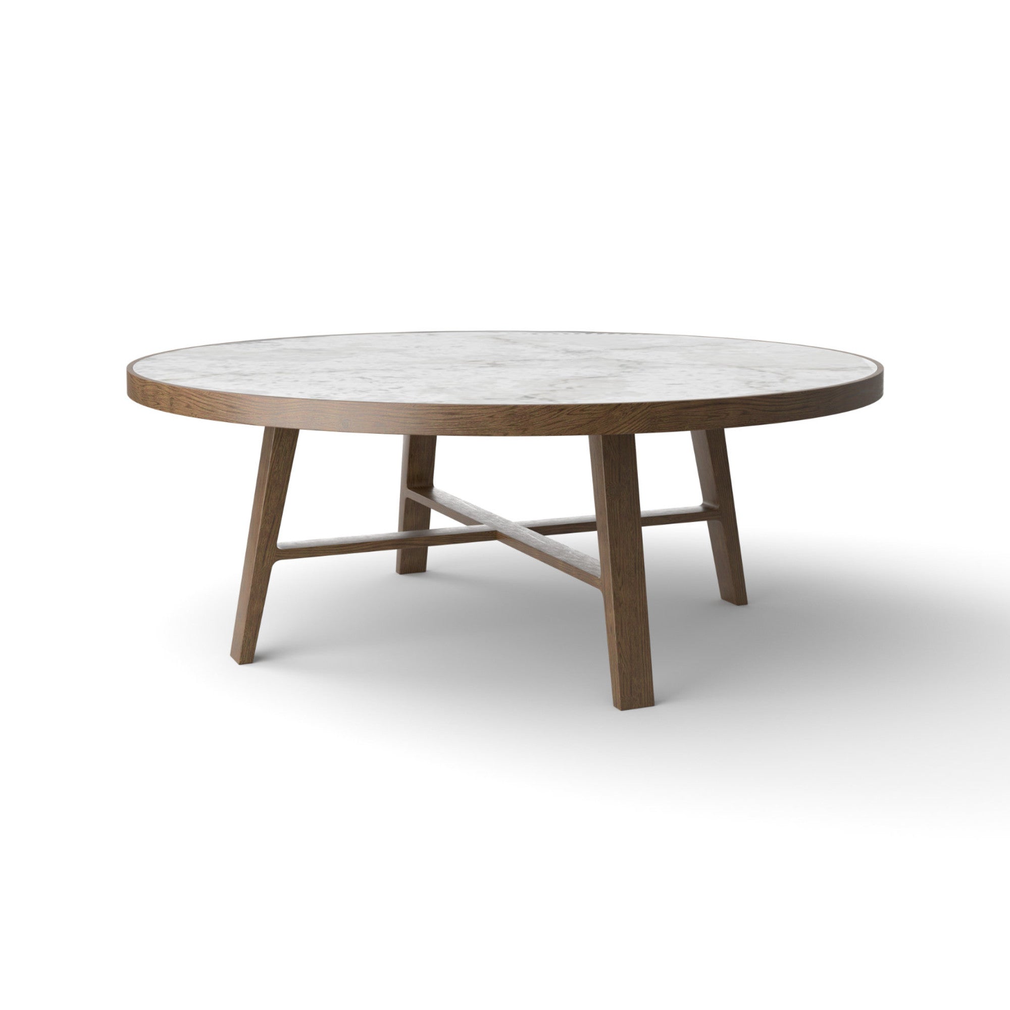 Compass TCP180M Dining Table - Heat Treated Stained Ash/Michelangelo Marble-1