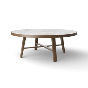 Compass TCP180M Dining Table - Heat Treated Stained Ash/Michelangelo Marble