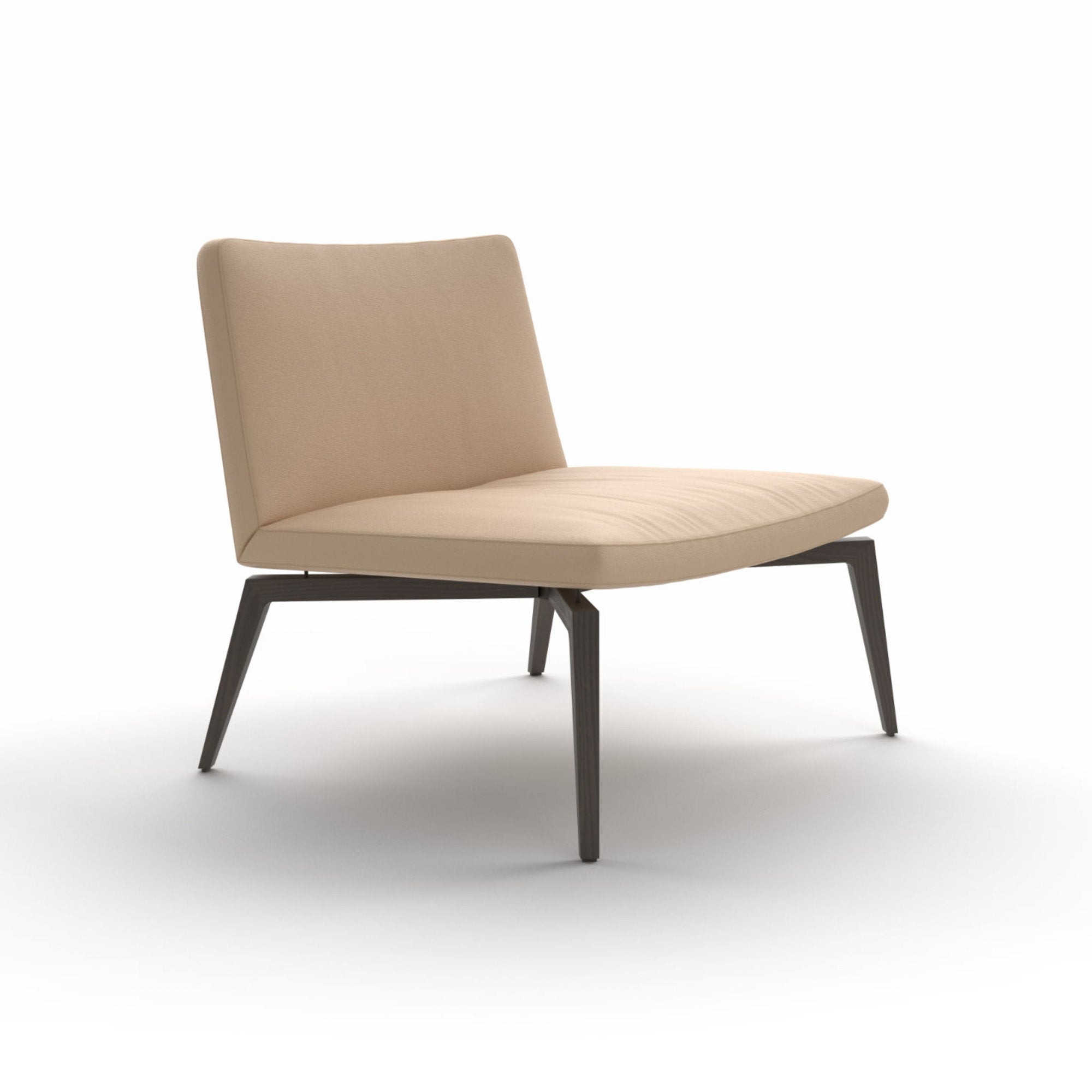 Flexa Lounge PFX1W Armchair - Grey Stained Ash/Leather (G 92135 Ultrasoft)