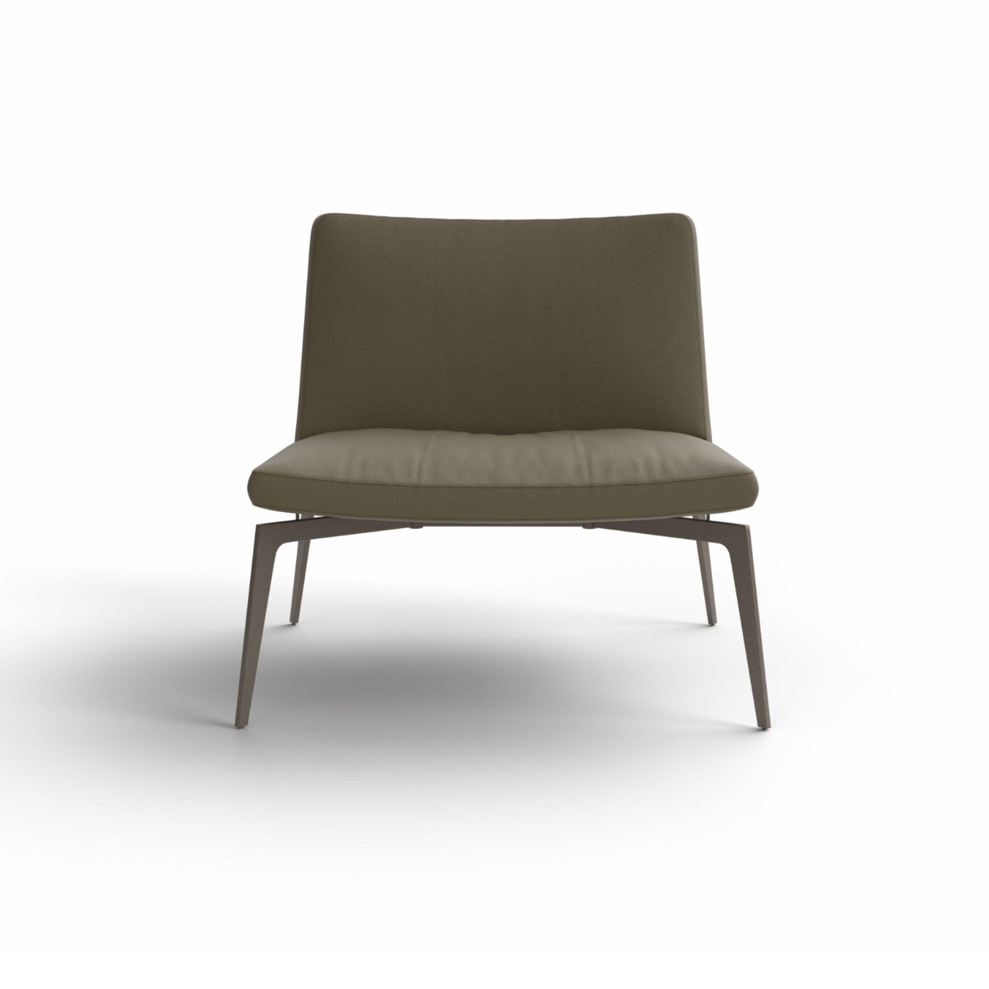 Flexa Lounge PFX1 Armchair - Peltrox/Leather (Luxe 416 Touch)-3