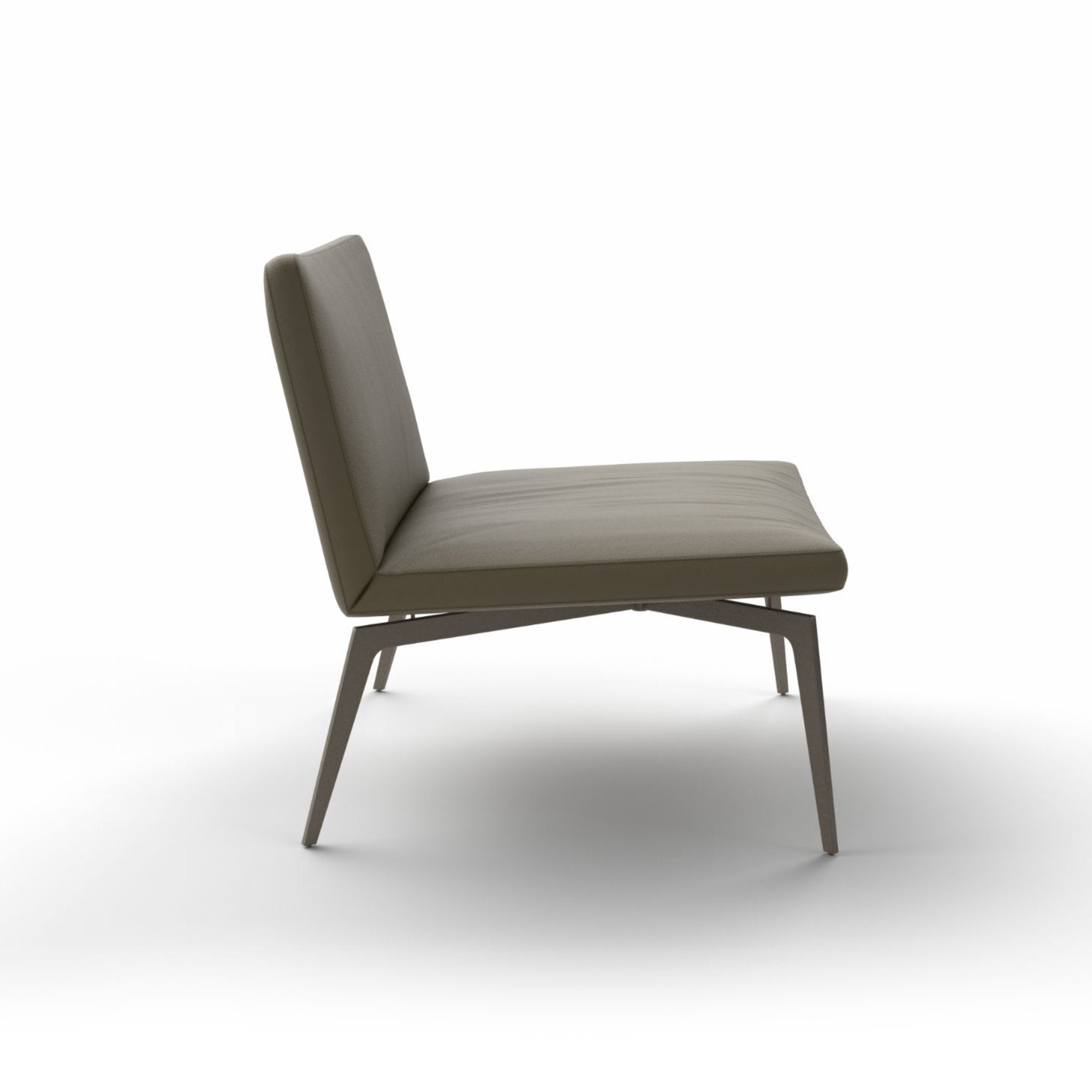 Flexa Lounge PFX1 Armchair - Peltrox/Leather (Luxe 416 Touch)-5
