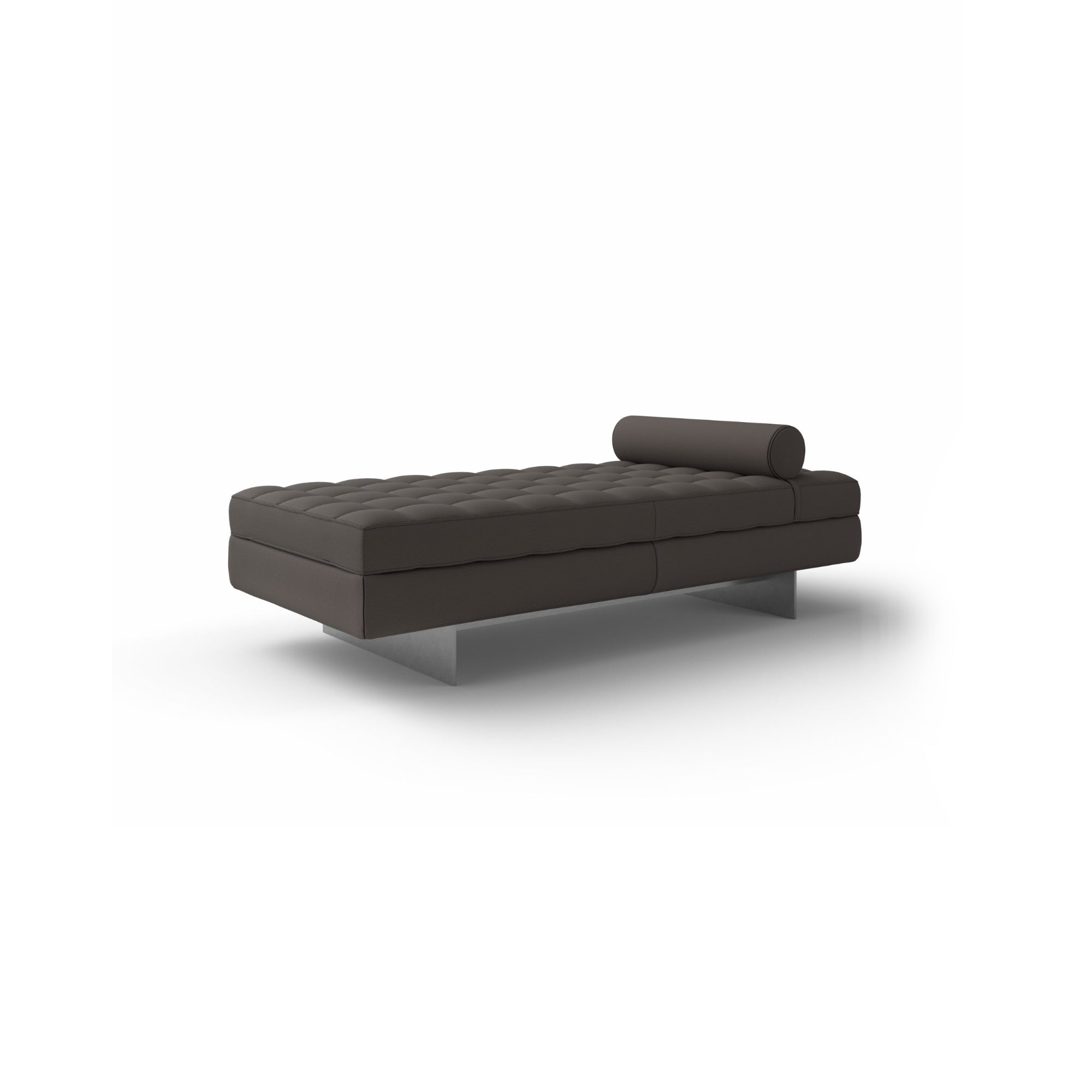 Haero D9 Daybed - Brushed Aluminum/Leather (E 1010)-1