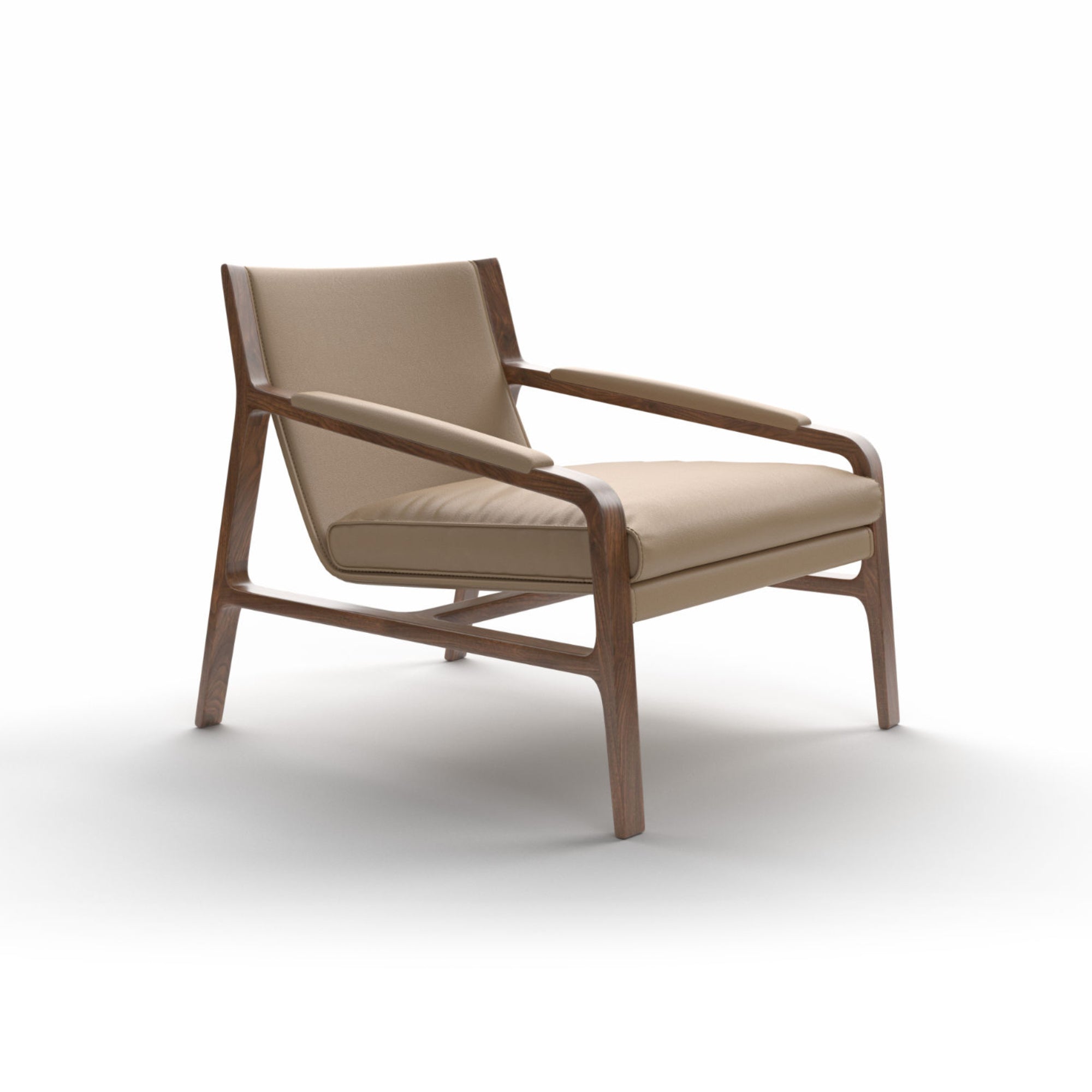Margot PMG1 Armchair - Walnut/Leather (G 92123 Ultrasoft)