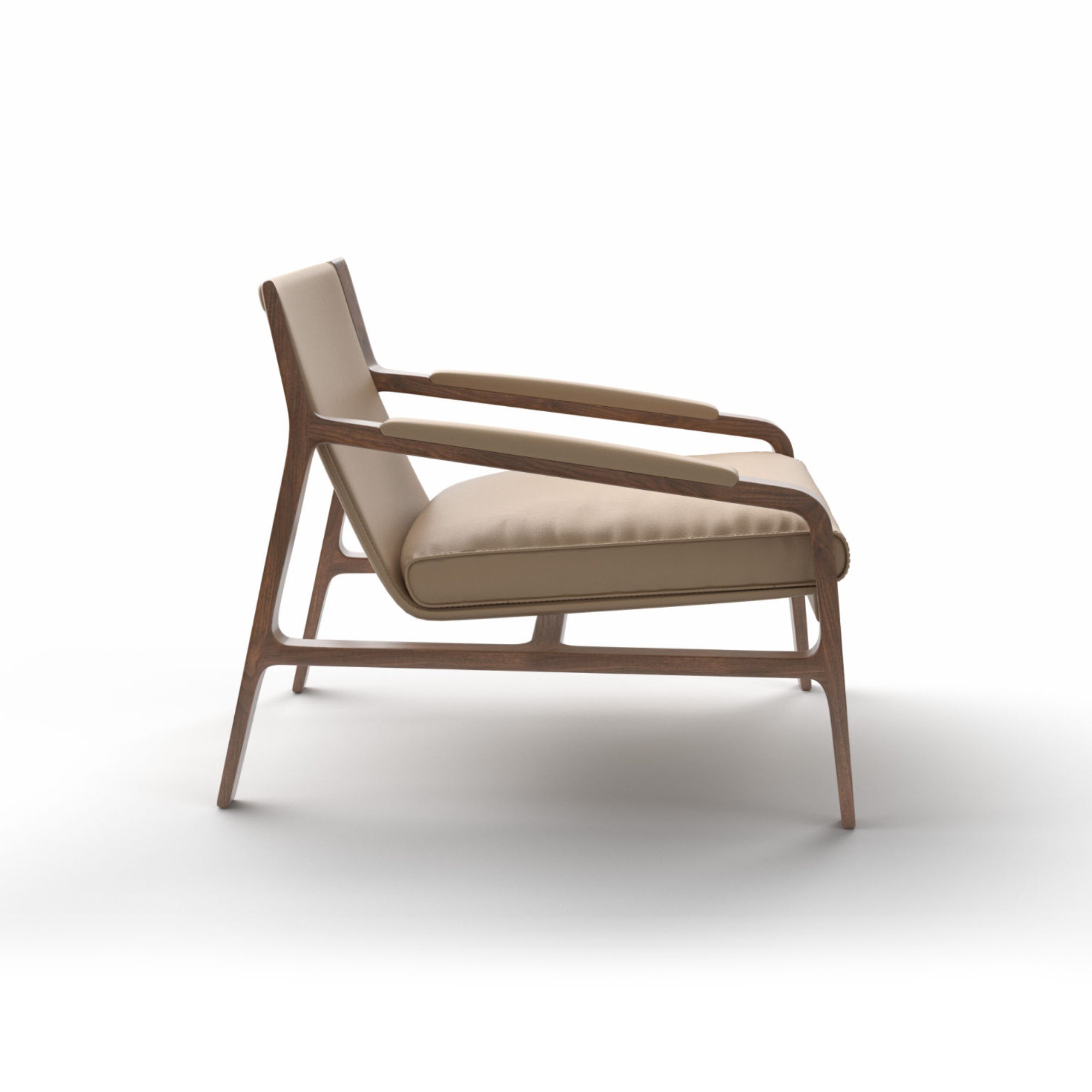 Margot PMG1 Armchair - Walnut/Leather (G 92123 Ultrasoft)-5