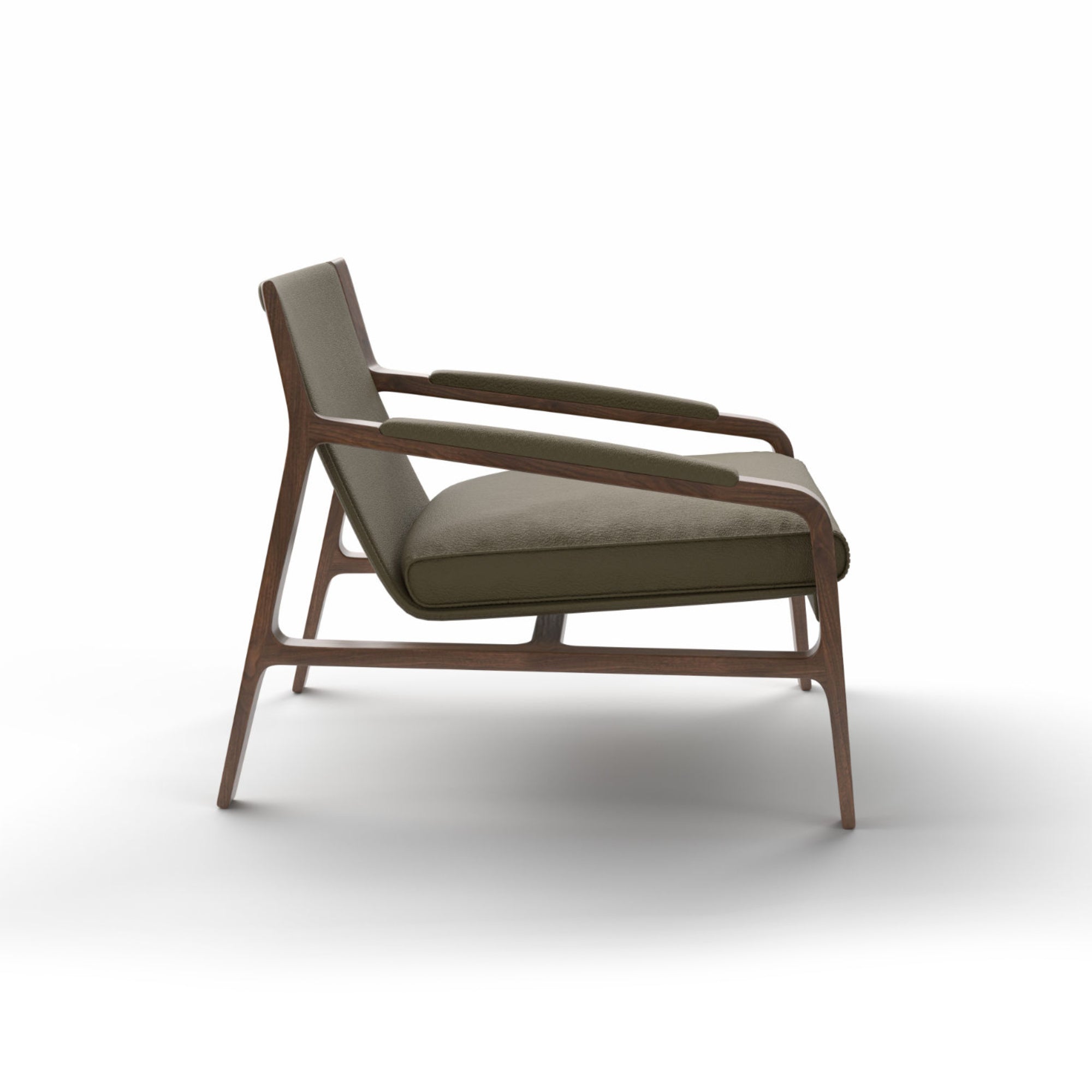 Margot PMG1 Armchair - Walnut/Leather (Luxe 416 Touch)-5