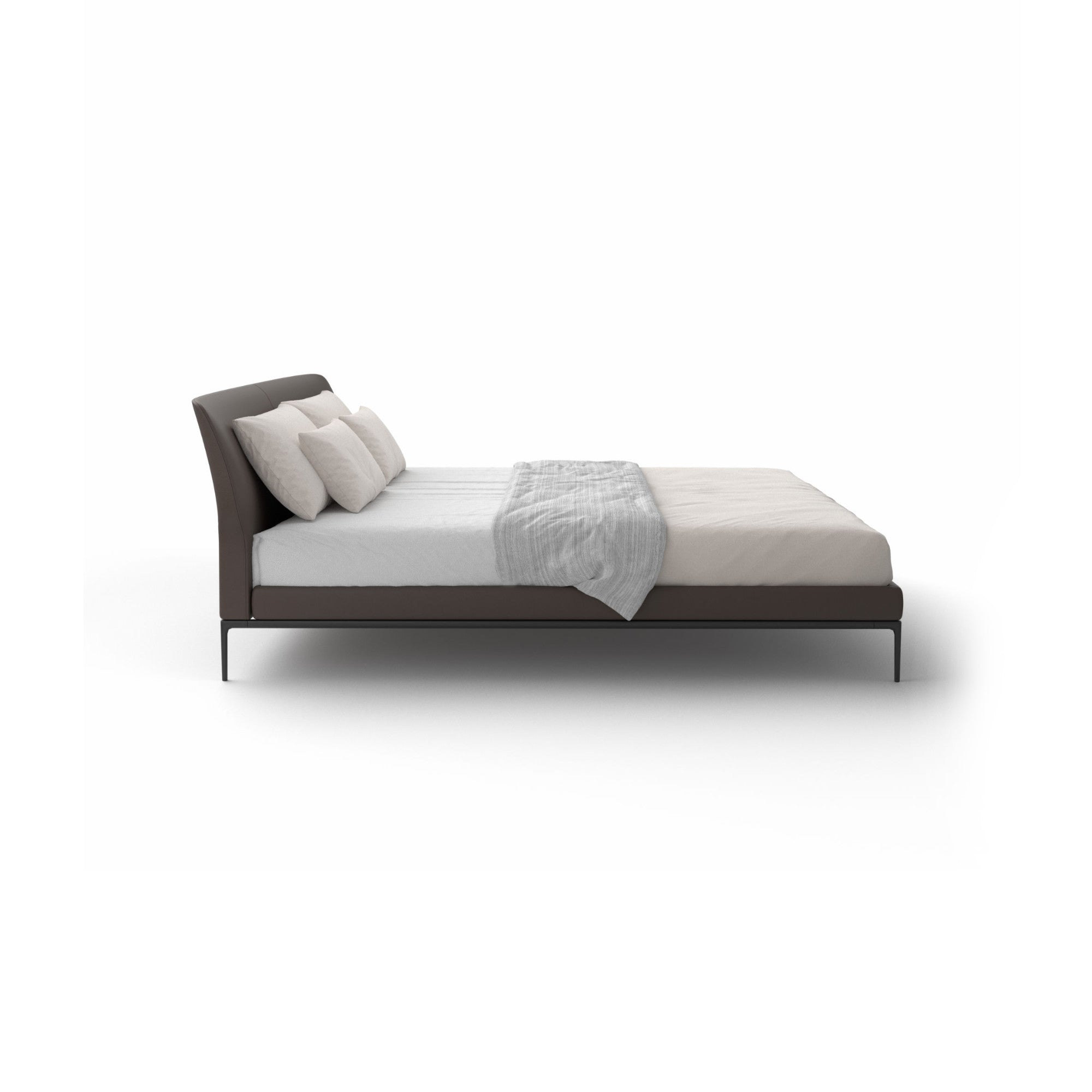 Maya 180 Bed - Black Pearl Metal/Ecoleather (B 3152)-5