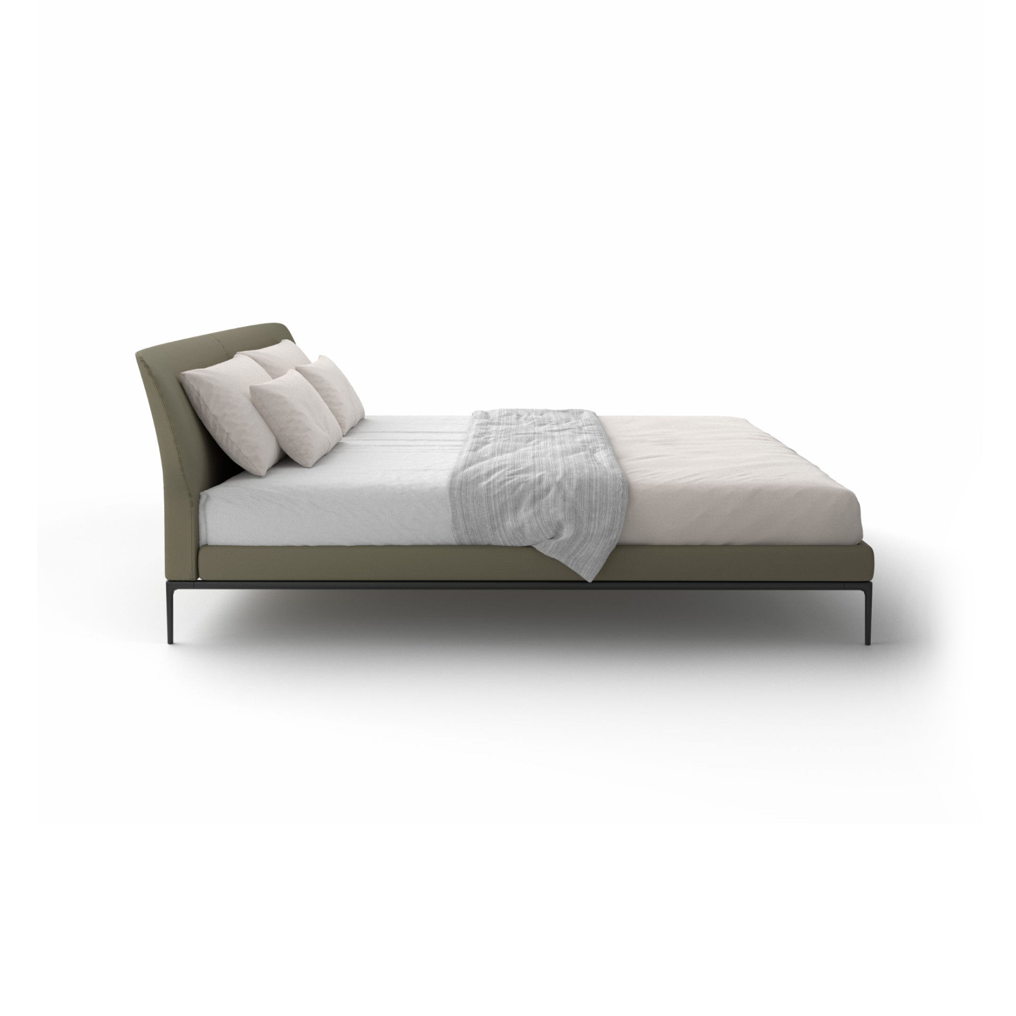 Maya 193 Bed - Black Pearl Metal/Ecoleather (C 2447)-5