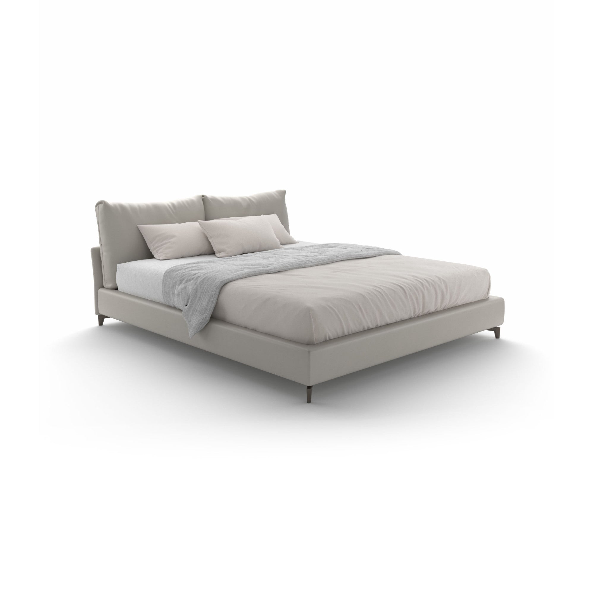 Oasi 180 Bed - Peltrox Lacquered/Leather (Essential E 03)