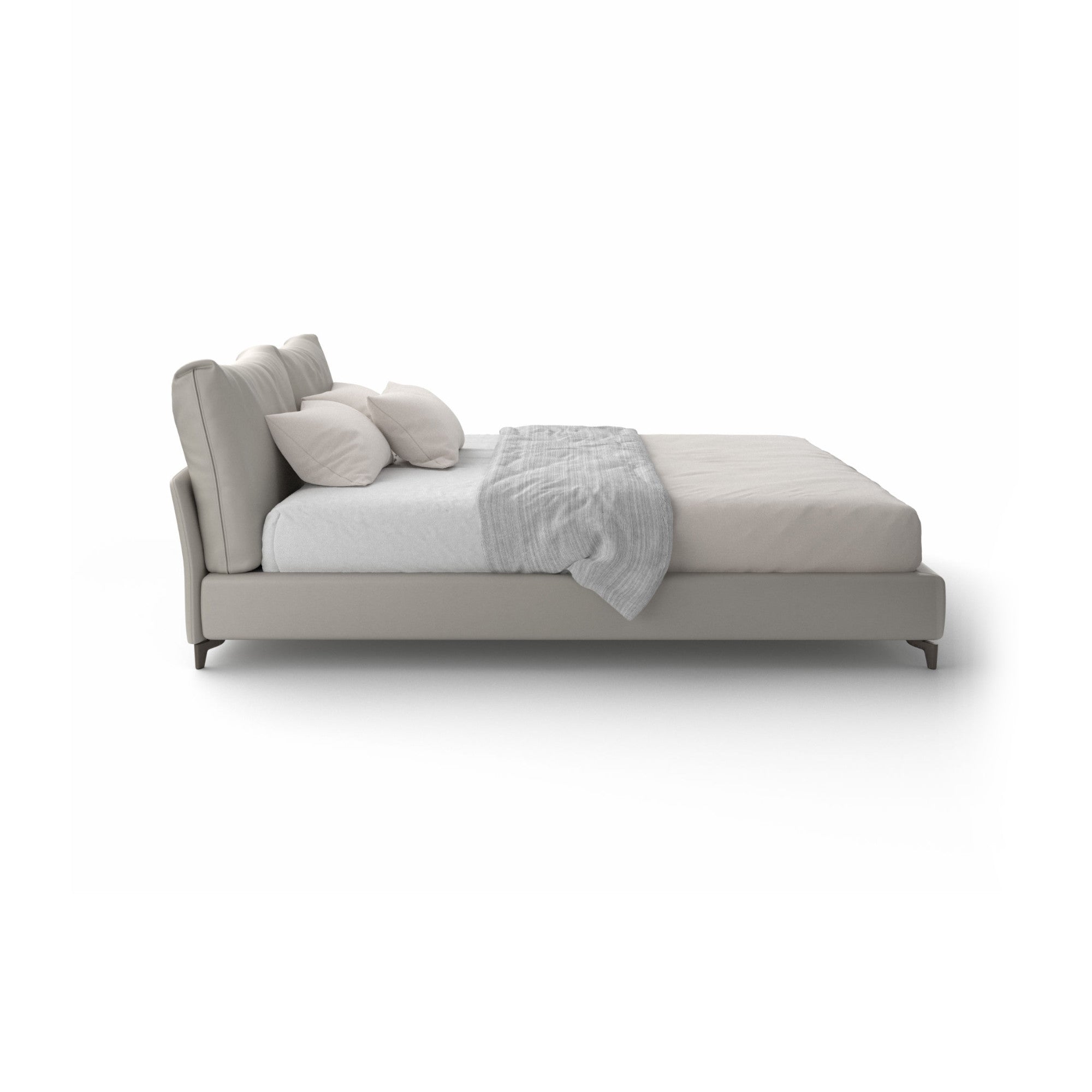 Oasi 180 Bed - Peltrox Lacquered/Leather (Essential E 03)-5