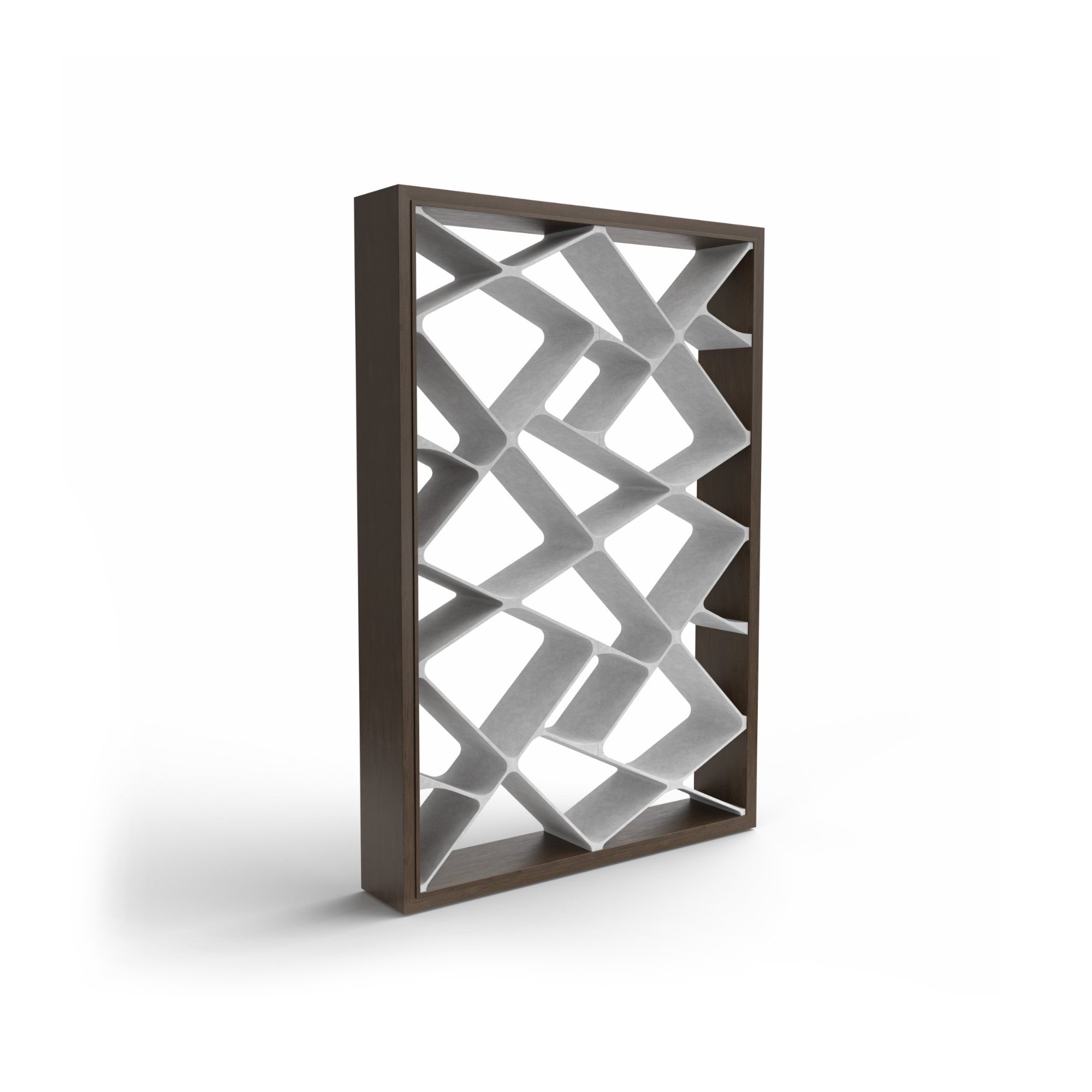 Shanghai LSH1 Bookcase - Heat Treated Oak/Concrete-1