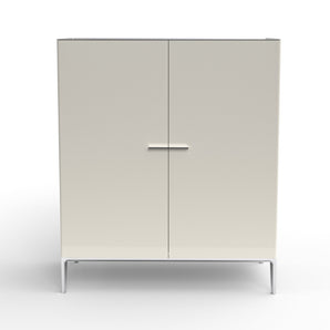Side Up CSD 2 Cabinet - Shiny Aluminum/Glossy Cream 04.84