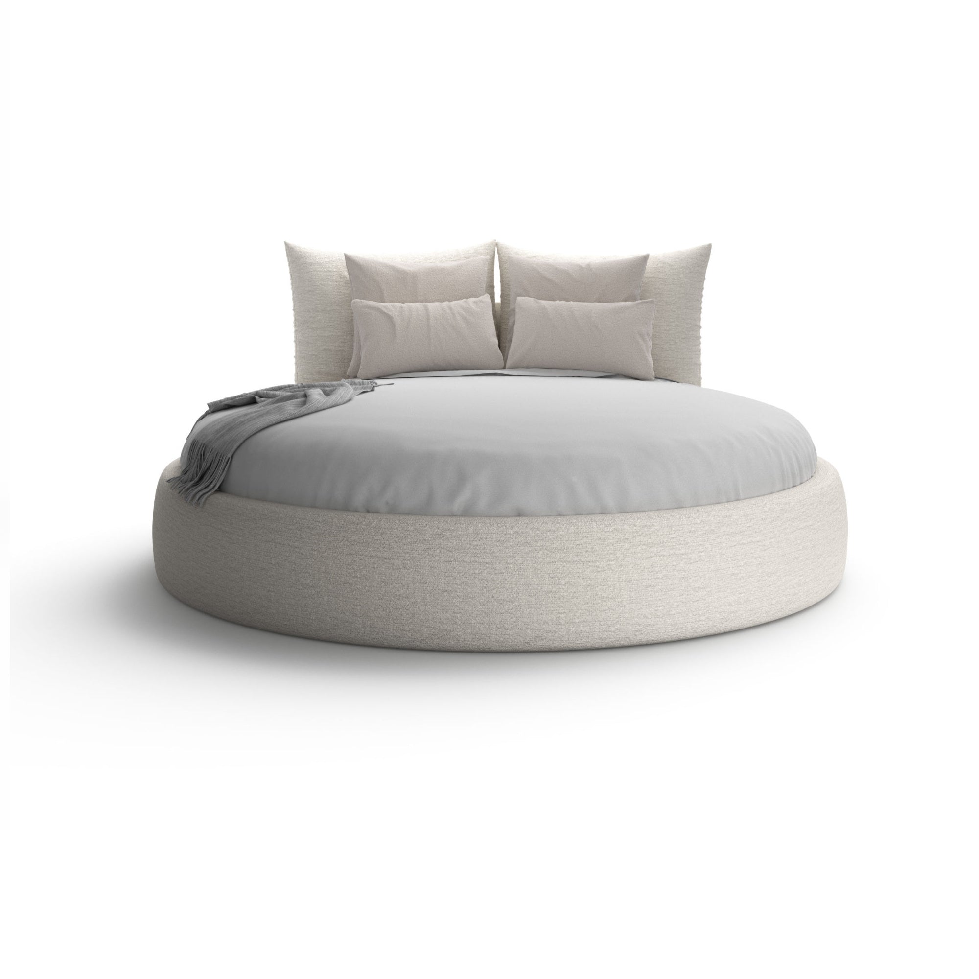 Timeo Round LTM240 Bed - Fabric (B 3330)-3