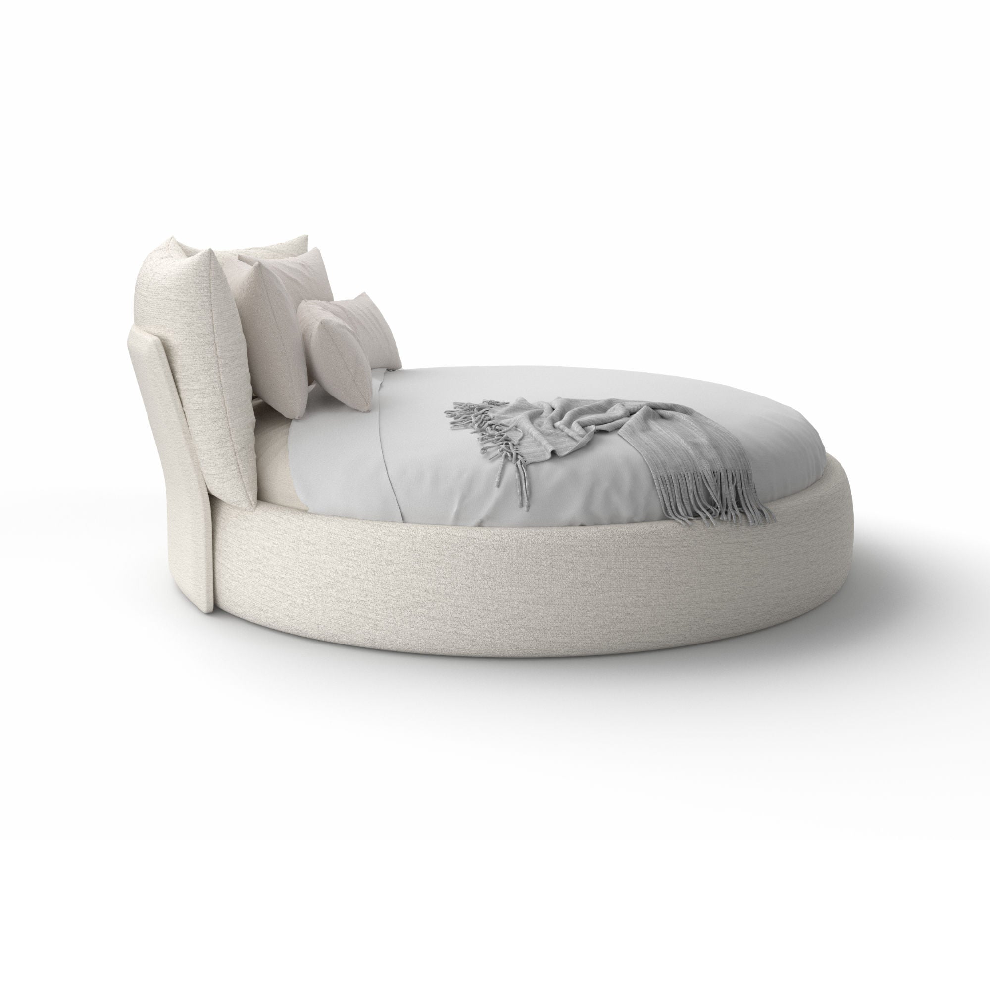 Timeo Round LTM240 Bed - Fabric (B 3330)-5