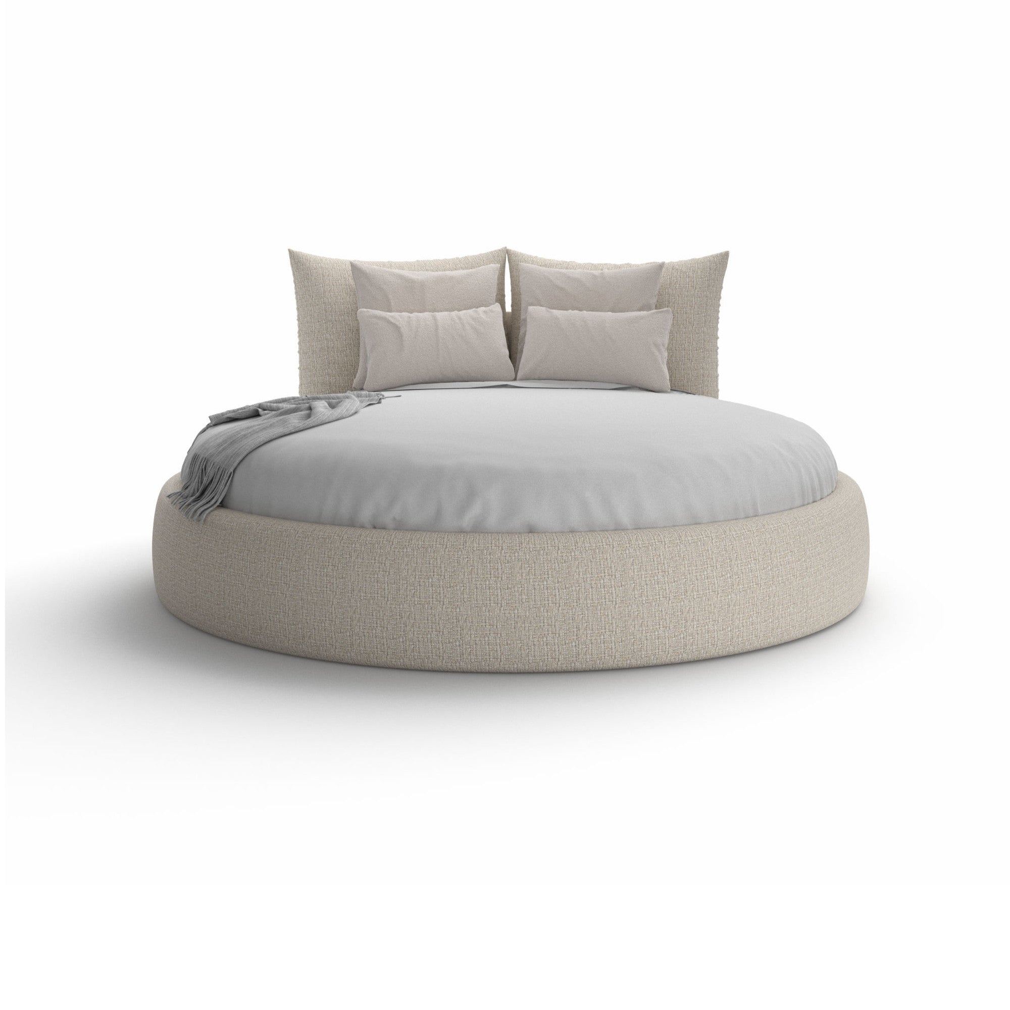 Timeo Round LTM240 Bed - Fabric (C 2531)-3