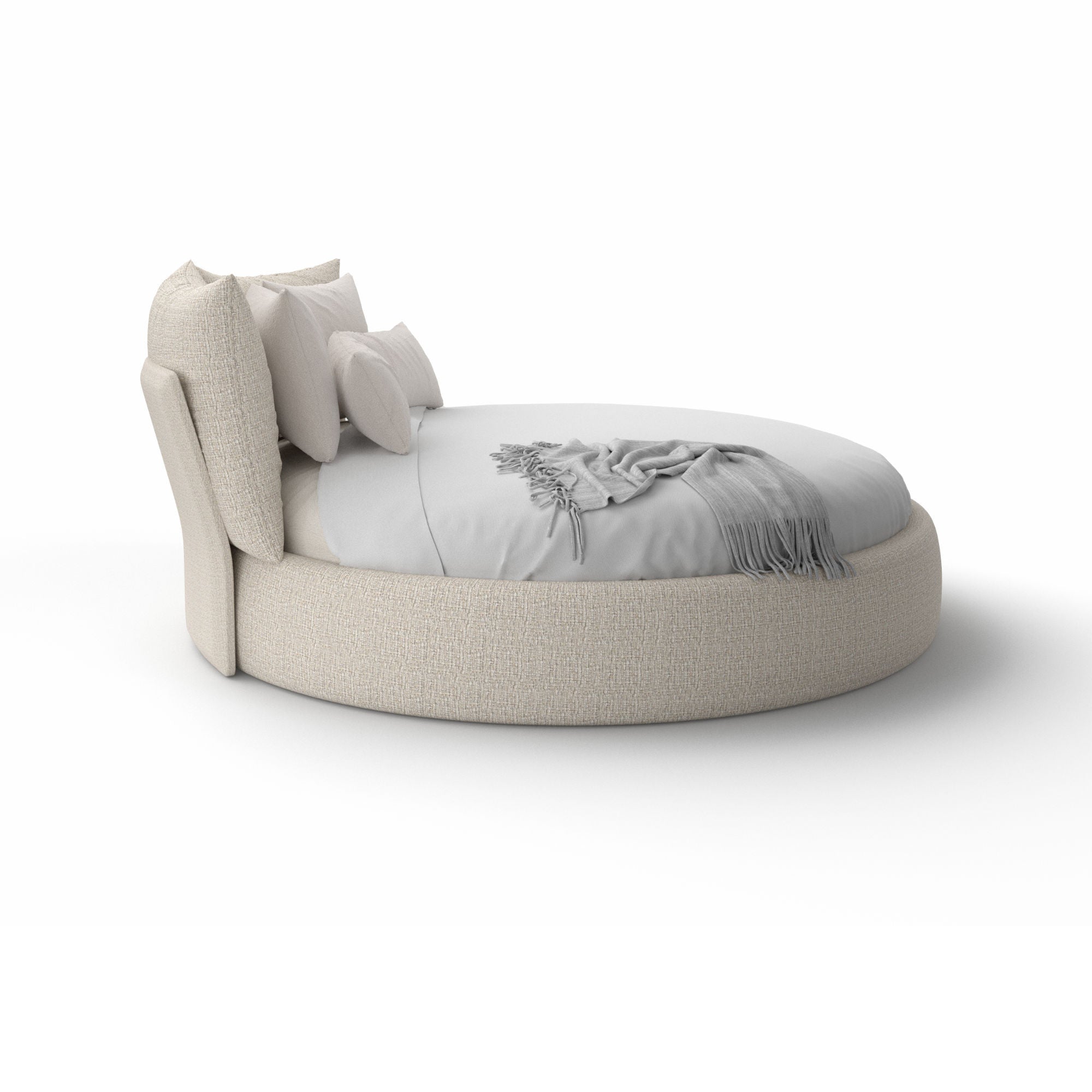 Timeo Round LTM240 Bed - Fabric (C 2531)-5