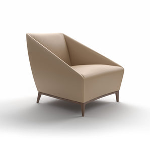 Zoe PZO1L Armchair - Walnut/Leather (G 92123 Ultrasoft)