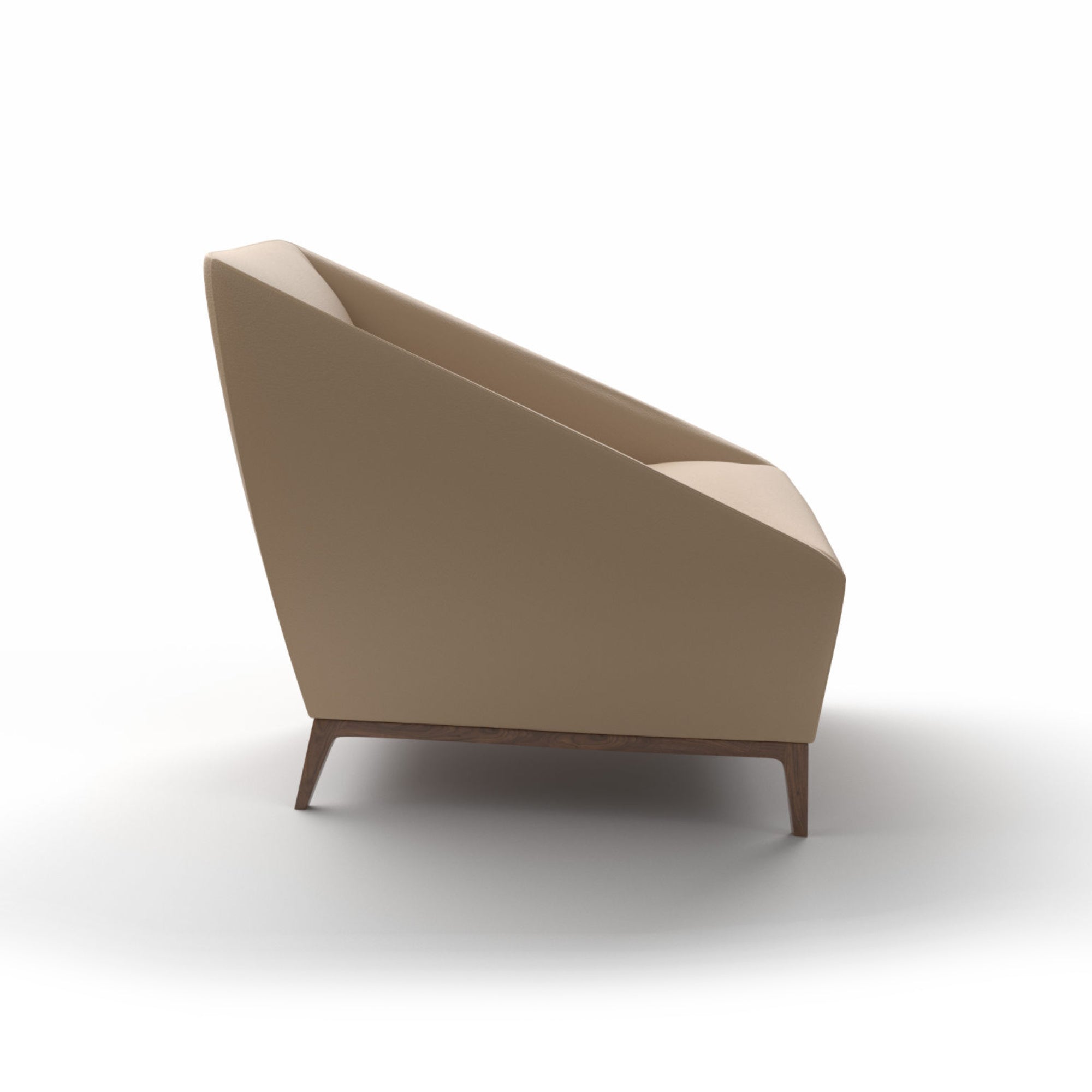 Zoe PZO1L Armchair - Walnut/Leather (G 92123 Ultrasoft)-5