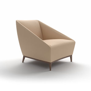 Zoe PZO1L Armchair - Grey Stained Ash/Leather (G 92135 Ultrasoft)