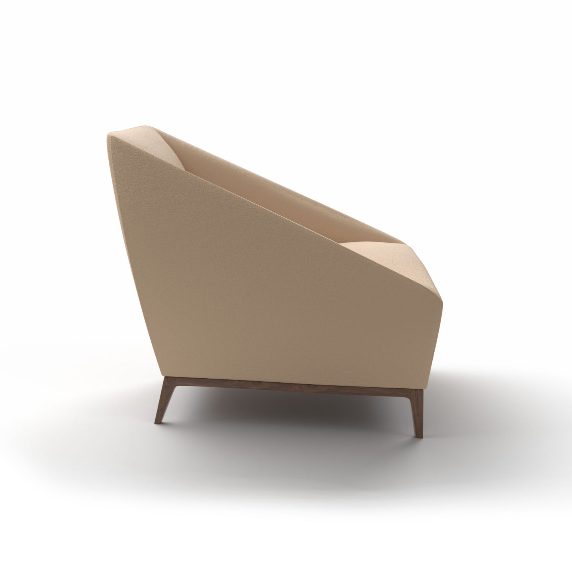 Zoe PZO1L Armchair - Grey Stained Ash/Leather (G 92135 Ultrasoft)-5