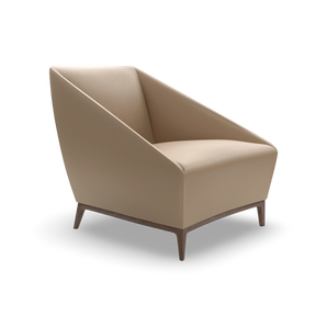 Zoe PZO1L Armchair - Walnut/Leather (G 92123 Ultrasoft)