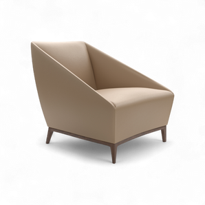 Zoe PZO1L Armchair - Walnut/Leather (G 92123 Ultrasoft)