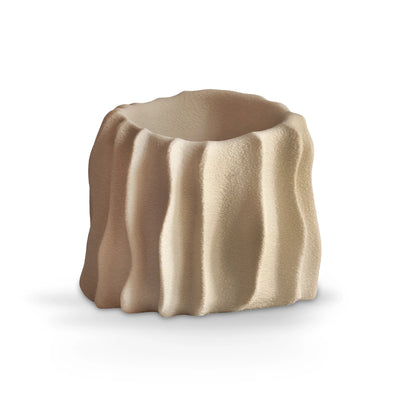 Kora 01 Printed Plant Pot - Small/Sandstone
