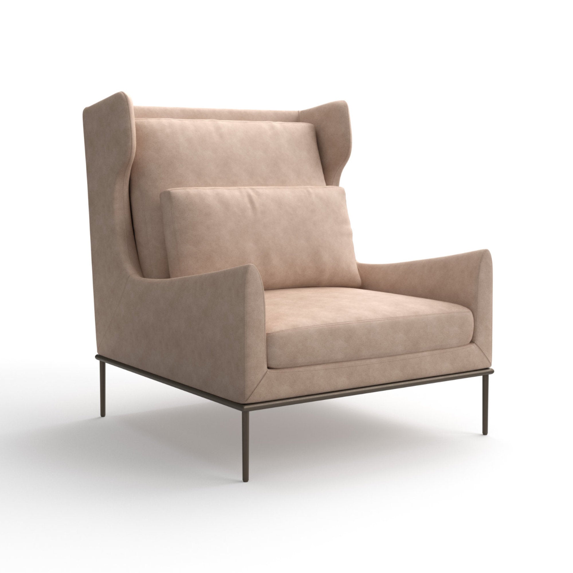 Alice 010H Armchair - Leather (Old Velvet 2015)