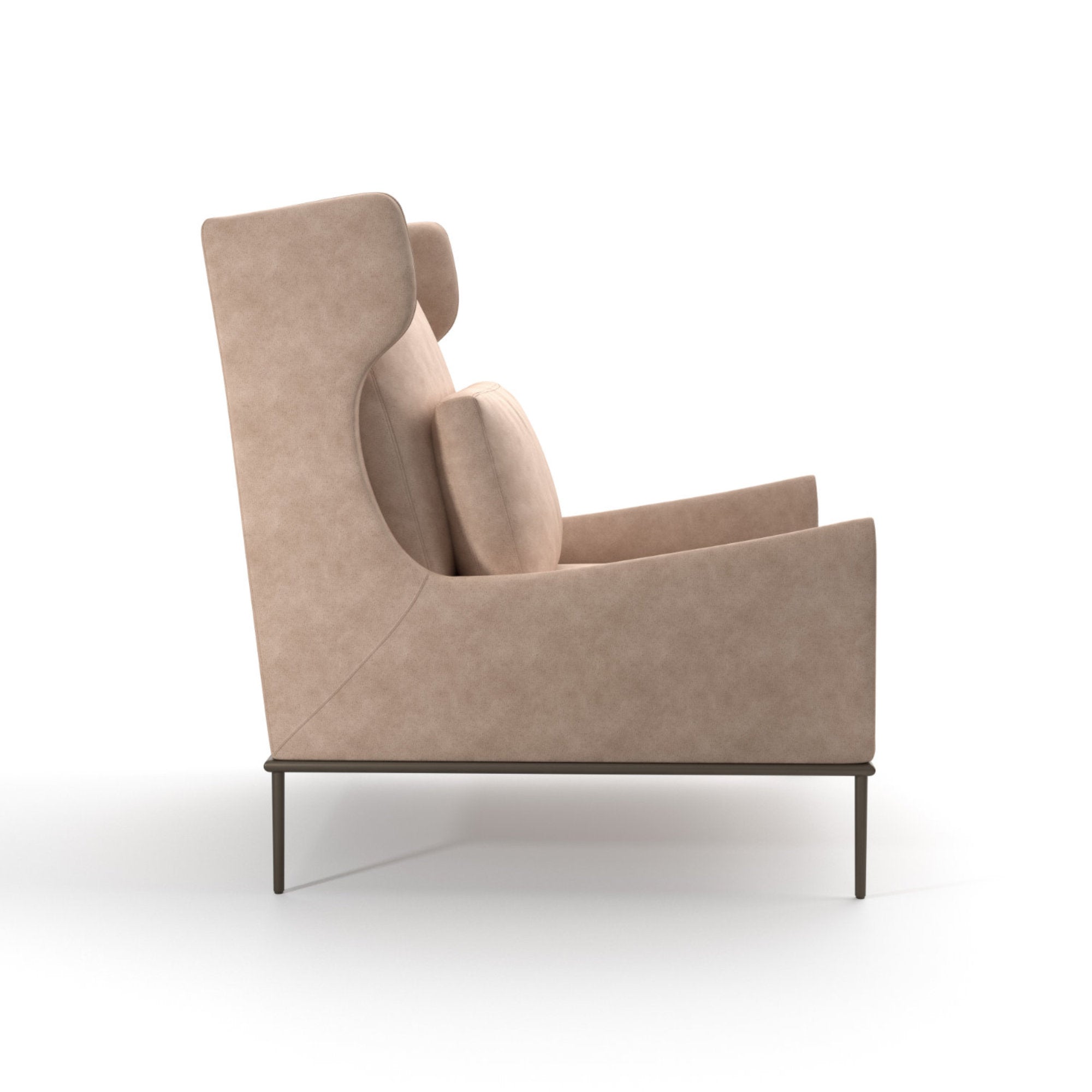 Alice 010H Armchair - Leather (Old Velvet 2015)-4