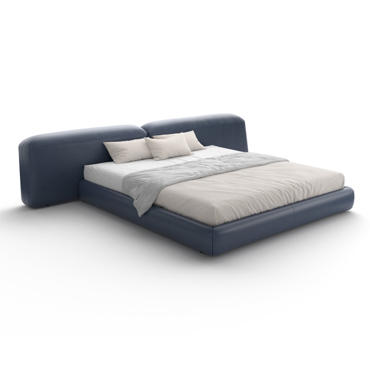 Lapis Bed – 340x253x90 / Leather (Donussa 01)-1