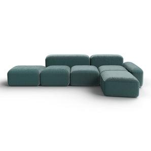 Lapis E020 L-Shaped Sofa - Velvet (Nobilis 23)