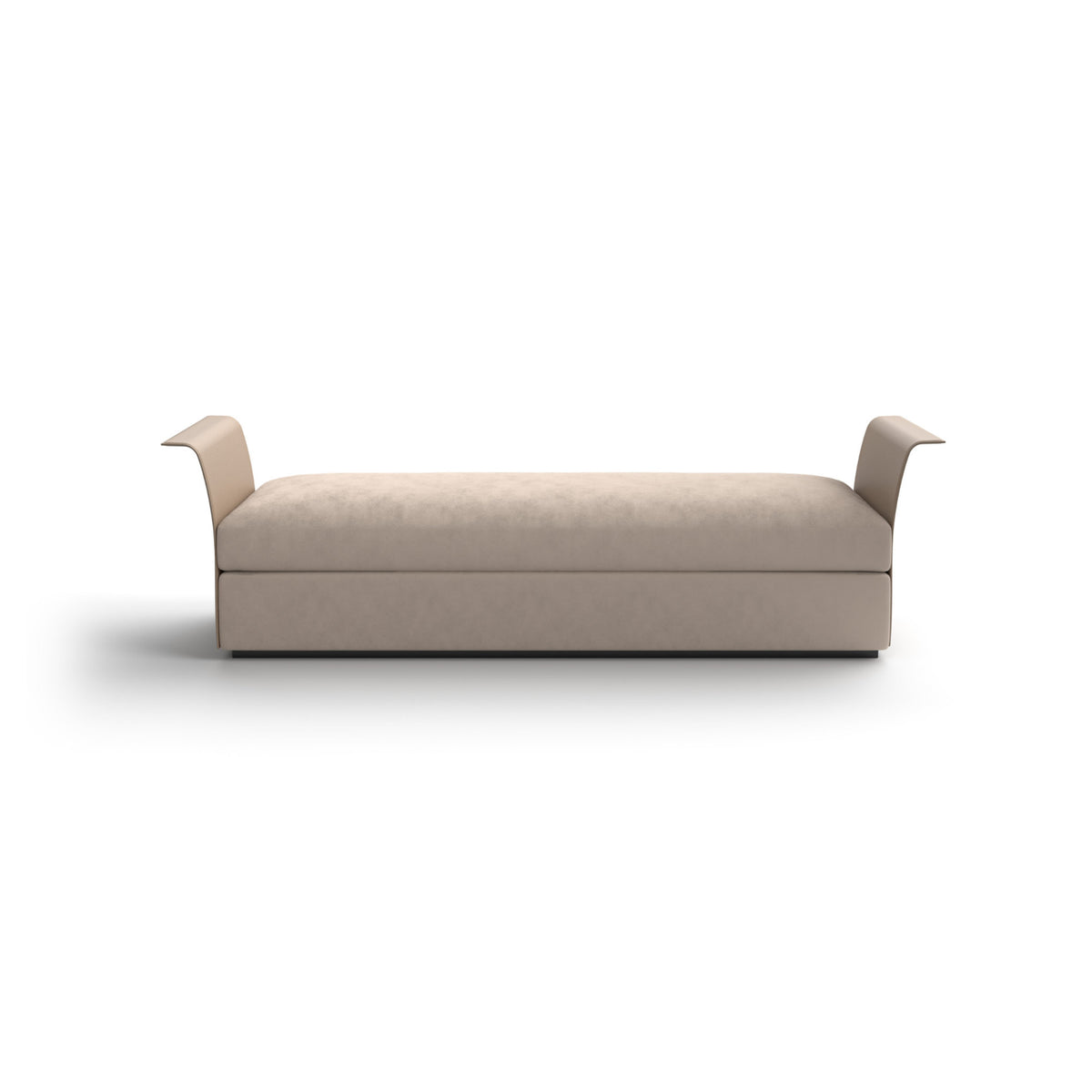 Nap Bench – 175x50x56 / Cuoio 29/Fabric (Nobilis 02)-3
