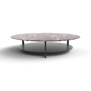 Stilt T621 Coffee Table - Ral 9005/Rosso Lepanto